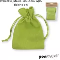 Woreczki jutowe zielone 10x15cm - tantis.pl