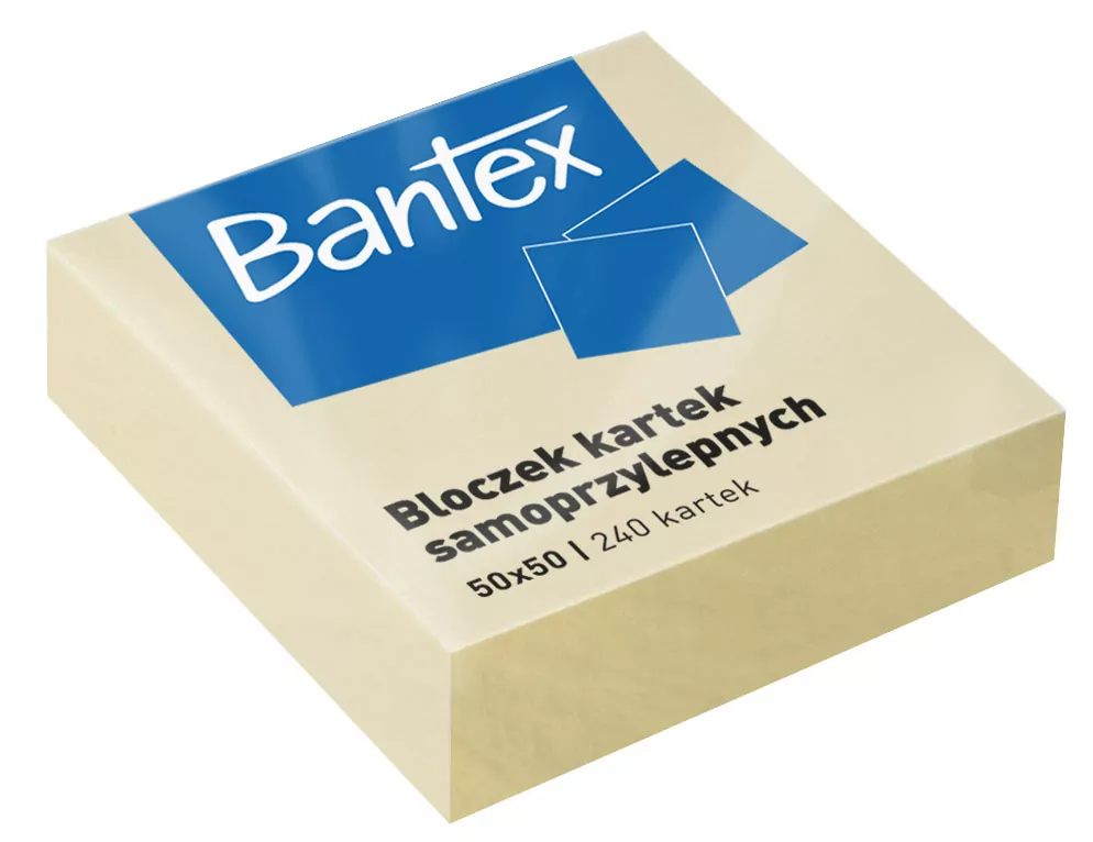 Kartki samoprzylepne 50x50 240k.żółte - tantis.pl