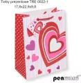 Torebka prezentowa 17.8x22.9x9.8cm MIX - tantis.pl