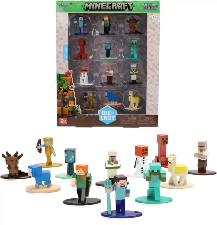 Jada Minecraft metal fig 12-pak 4cm W17 - tantis.pl
