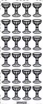 Stiker ażurowy 279 10x23cm złoty - tantis.pl