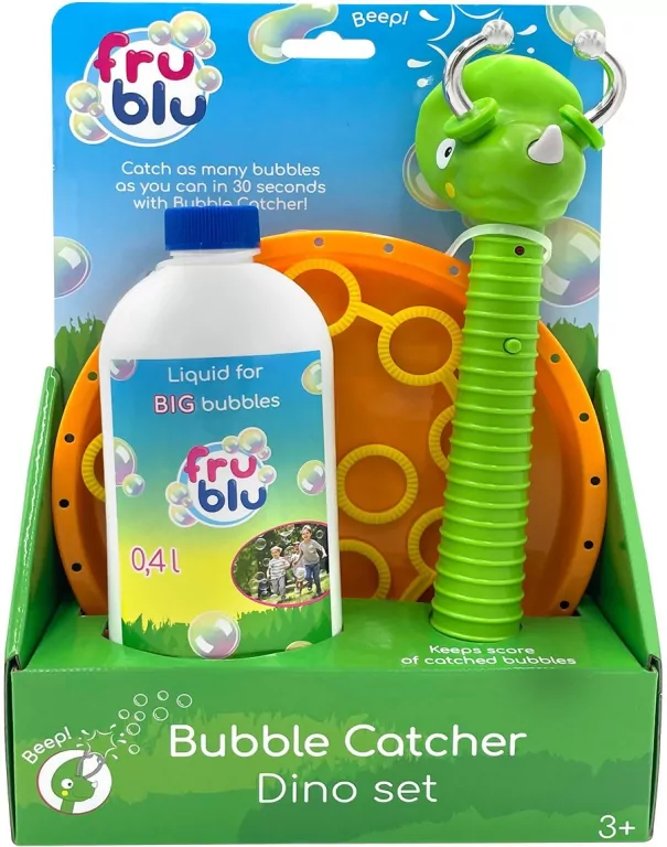 Fru Blu Łapacz baniek Dinozaur + płyn 0,4l - tantis.pl