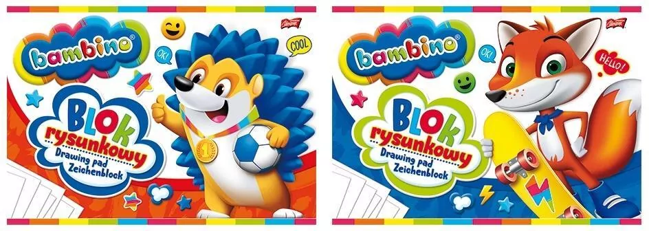 Blok rysunkowy A4/20K. Bambino - tantis.pl