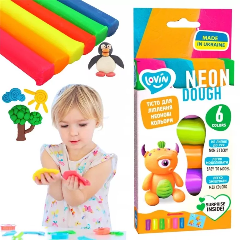 Zestaw do modelowania Neon 6 kolorów - tantis.pl