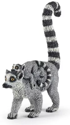 Lemur z młodym