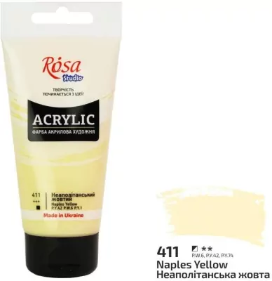 Farba akrylowa naples yellow 411 75ml