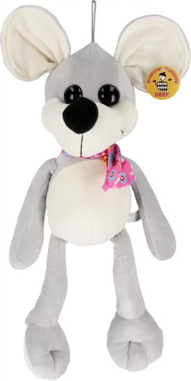 PLUSZAK MYSZ 25CM SIEDZACA Z SZALIKIEM DE - tantis.pl