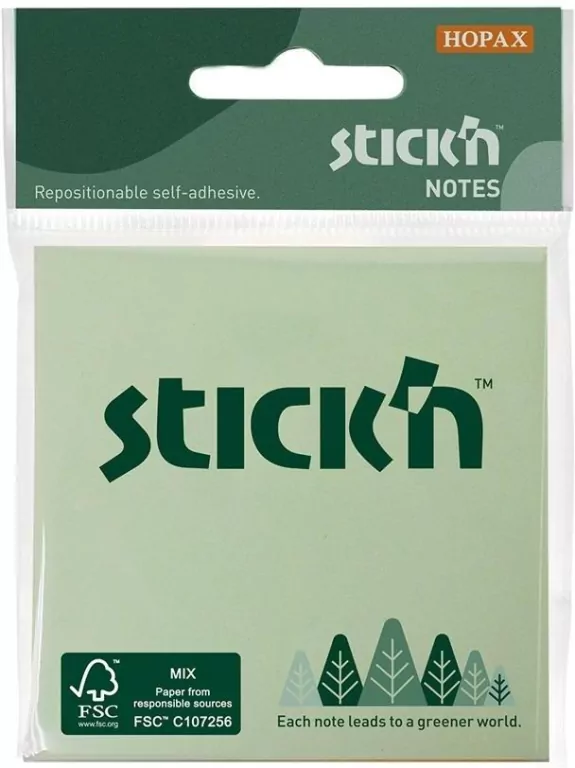 Notes samoprzylepny 76x76mm, 3 kolory - tantis.pl