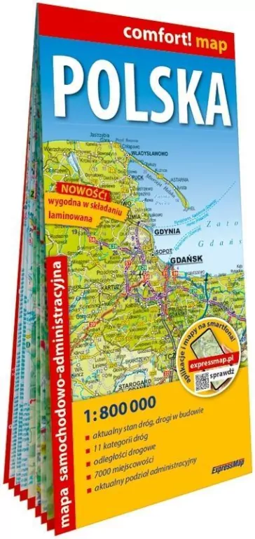 Comfort map Polska 1:800 000 - tantis.pl