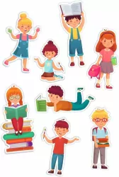 Dekoracje okienne dwustronne: Dzieci 01