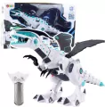 Dinozaur robot R/C światło i dźwięk biały - tantis.pl