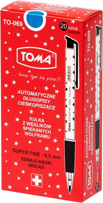 Długopis Superfine automatyczny. Zestaw 20 sztuk - tantis.pl