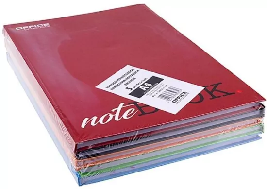 Brulion A4/96K linia mix kolorów