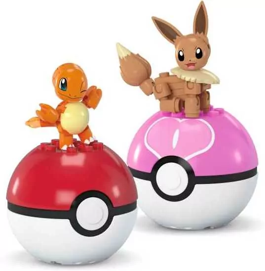 Mega Pokemon Charmander i Evee Poke Balle - tantis.pl