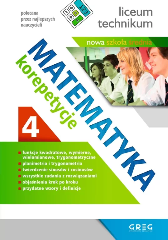 Matematyka. Korepetycje 4. Liceum i technikum - tantis.pl
