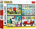 Puzzle 4w1 Snoopy Fistaszkowe przygody TREFL - tantis.pl