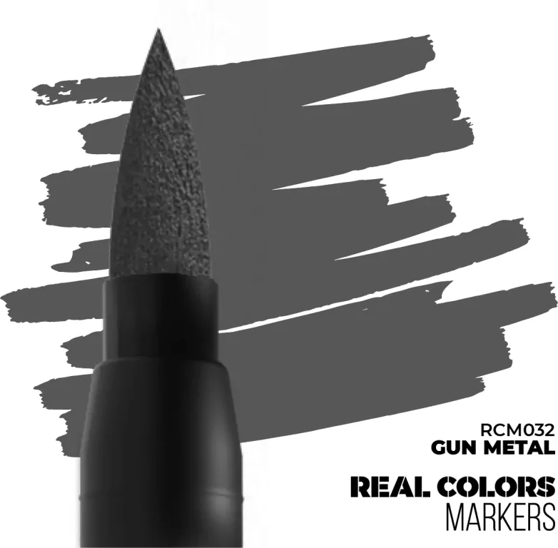 AK Interactive: Real Colors Markers - RCM032 - Gun Metal - tantis.pl