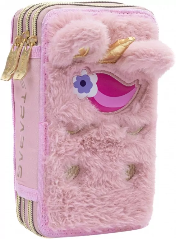 Piórnik potrójny z wyp Fluffy Unicorn ASTRA - tantis.pl