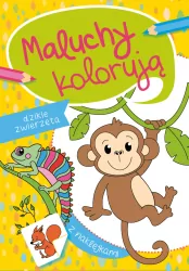 Dzikie zwierzęta. Maluchy kolorują