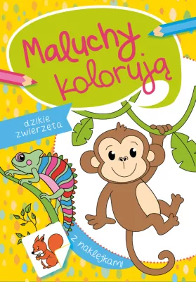 Dzikie zwierzęta. Maluchy kolorują