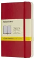 Notes Classic 9x14 kratka - czerwony MOLESKINE - tantis.pl