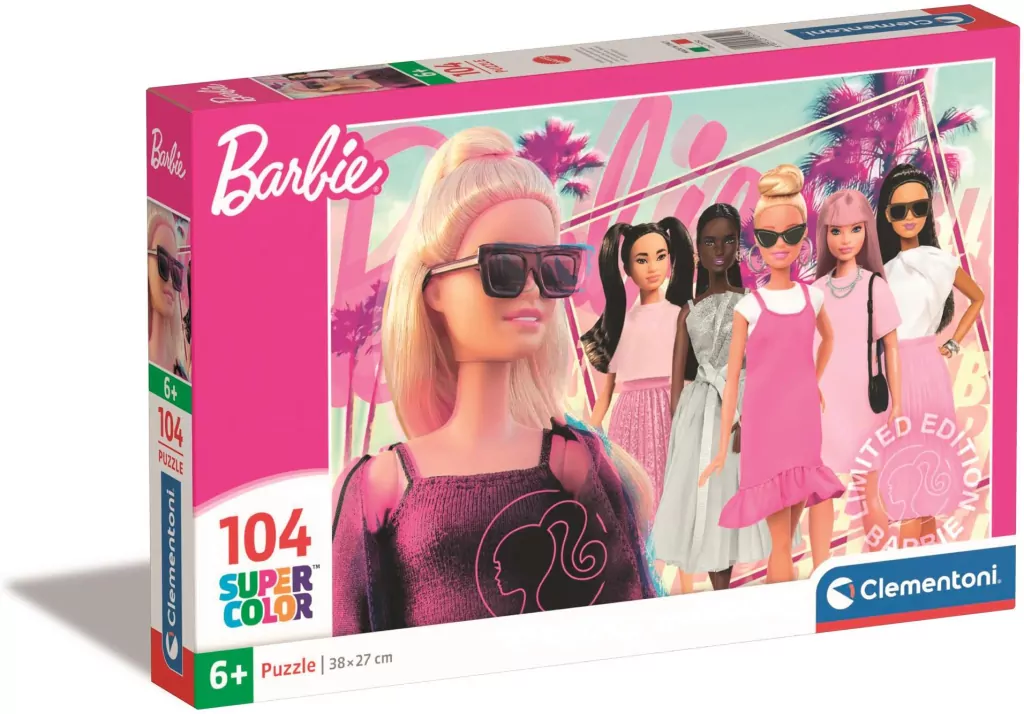 Puzzle 104 Super Kolor Barbie - tantis.pl