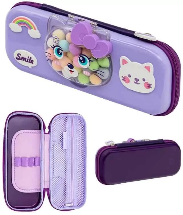 Piórnik piankowy 3D Kitty Lavender ASTRA - tantis.pl