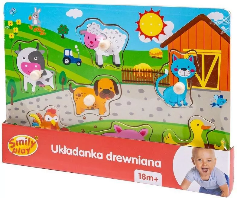 Zagroda. Układanka drewniana - tantis.pl