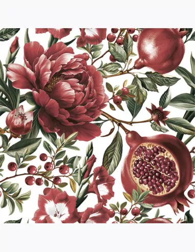 Serwetki DAISY Lunch SD 330x330 Kwiaty czerwone 043201 - tantis.pl