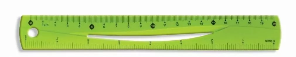 Linijka elastyczna 20cm. Zielona - tantis.pl