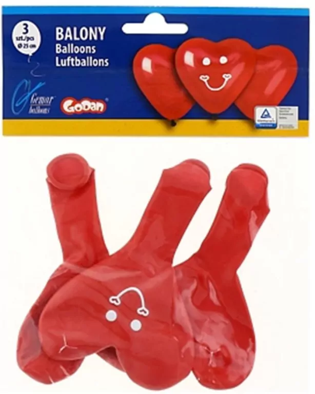 Balony Gemar serca 3szt - tantis.pl