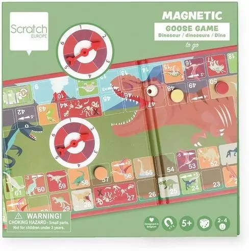 Gra magnetyczna Gęś ze spinnerem Dinozaury