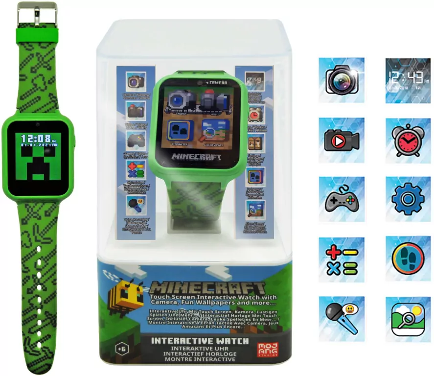 Zegarek elektroniczny Smart watch Minecraft MIN4045 - tantis.pl