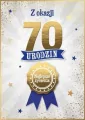 Karnet Urodziny 70 - tantis.pl