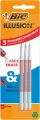 Wkład żelowy Illusion 0,7mm czerwony 3szt BIC - tantis.pl