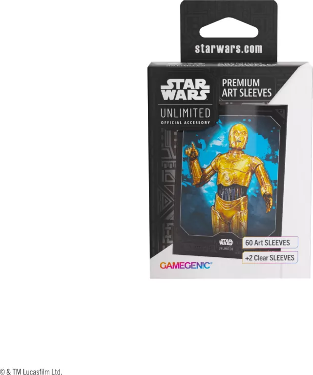 Gamegenic: Star Wars Unlimited Card Game - Premium Art Sleeves - C-3PO - tantis.pl