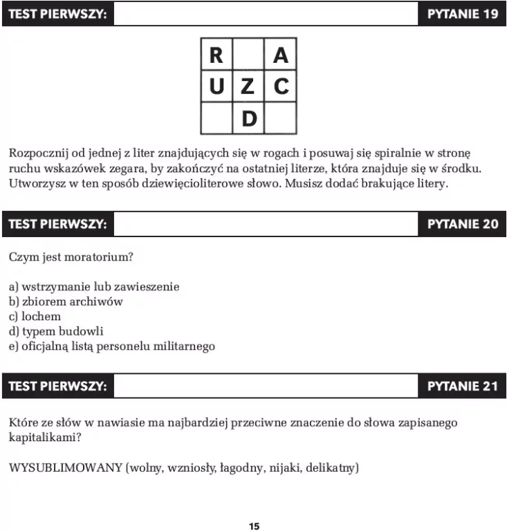 1000 łamigłówek, zagadek logicznych i testów IQ - tantis.pl