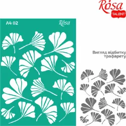 Szablon samoprzylepny wielokrotnego użytku liście miłorzębu 21x29.7cm