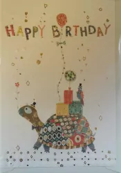 Karnet B6 + koperta. Urodziny. Żółw