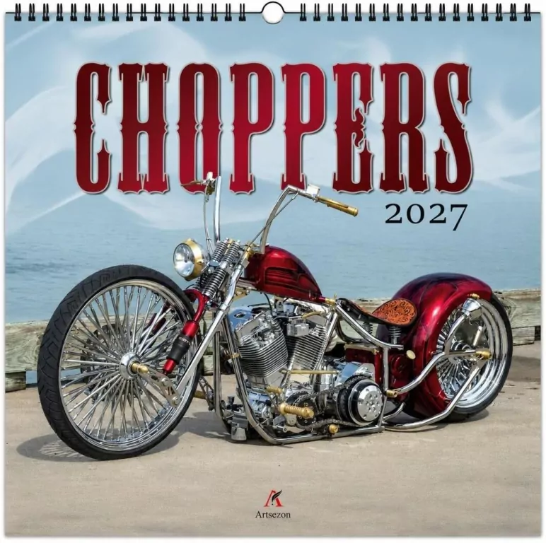 Kalendarz 2027 wieloplanszowy 33x33cm Choppers - tantis.pl
