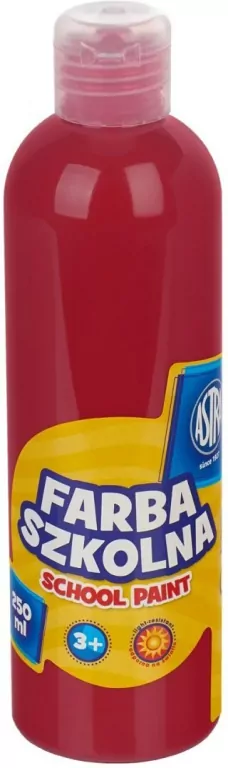 Astra. Farba szkolna czerwona ciemna, 250 ml - tantis.pl