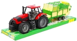 Traktor z przyczepą samozbierająca