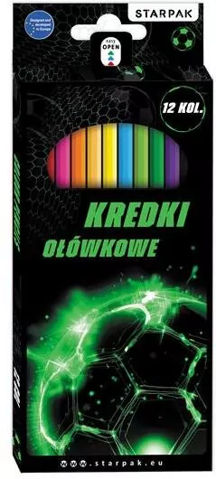 Kredki ołówkowe Football 12kol - tantis.pl
