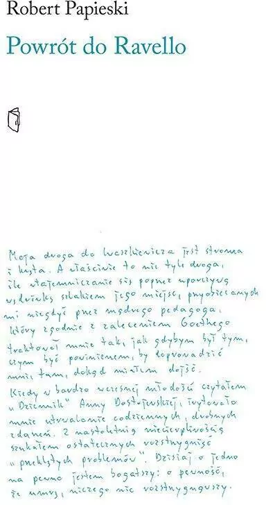 Powrót do Ravello. Z rękopisów - tantis.pl