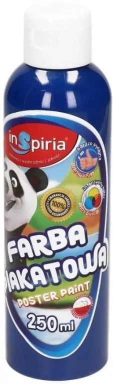 Farba plakatowa ciemnoniebieska 250ml - tantis.pl