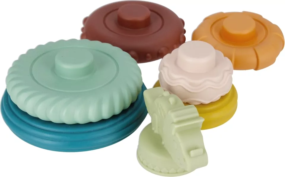 Piramidka edukacyjna pastel mix BAM BAM - tantis.pl