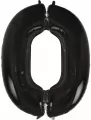 Balon foliowy B&C cyfra 0 czarna 92cm - tantis.pl