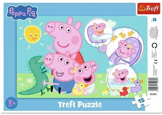 Puzzle ramkowe 15 Najmilsza świnka TREFL - tantis.pl