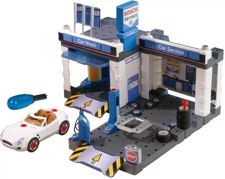 Stacja obsługi Bosch z myjnią i samochodem - tantis.pl