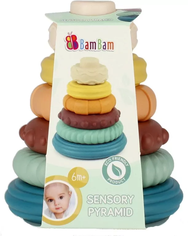 Piramidka edukacyjna pastel BAM BAM - tantis.pl